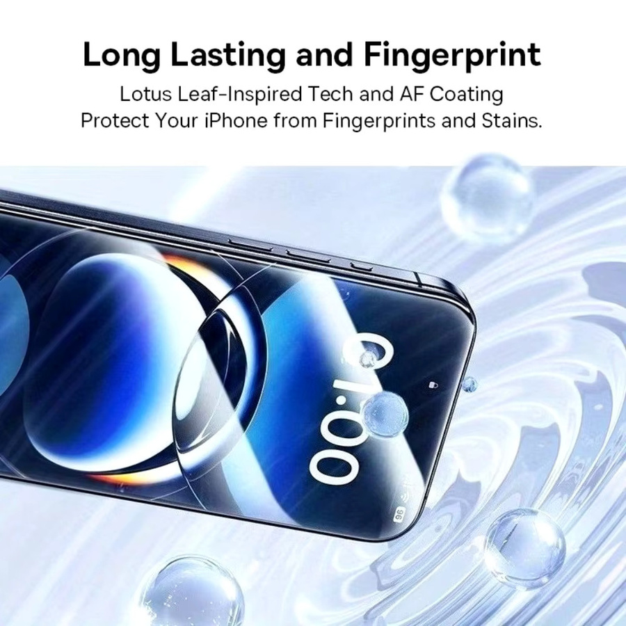 4er-Set Apple iPhone Displayschutz aus gehärtetem Glas, ultraklar und anti-kratz, Farbe: transparent - Bild 3