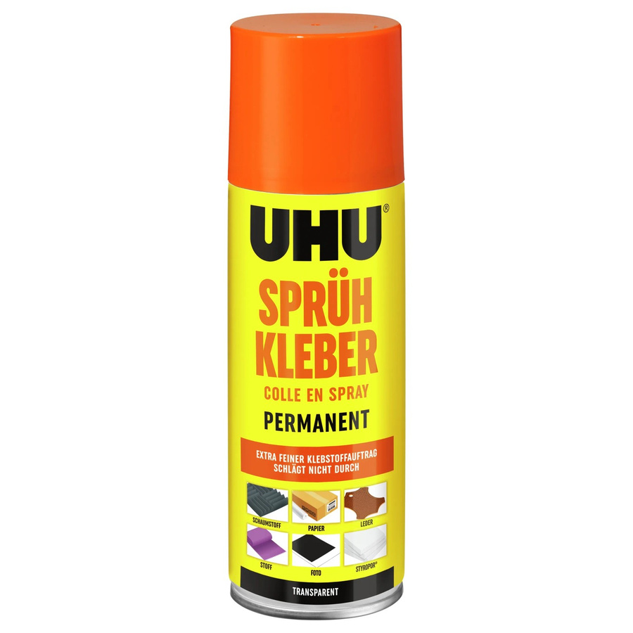 UHU Sprühkleber Permanent Transparent 200 ml - Bild 2