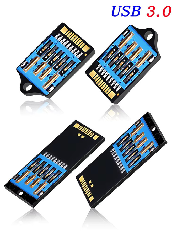 JASTER USB 3.0 Flash-Laufwerk mit Black Colloid Chip, 128 GB, USB-A Anschluss, Schwarz - Bild 4
