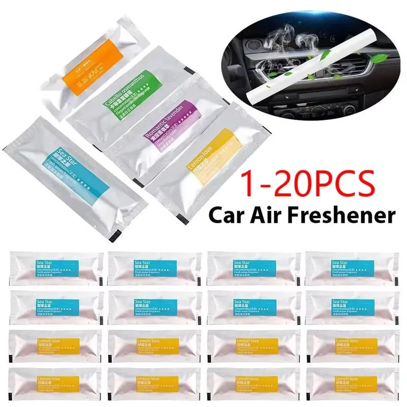 Auto Lufterfrischer Nachfüllungen mit Osmanthus und Zitrone Aroma als Air Vent Clip für dein Auto - Bild 2