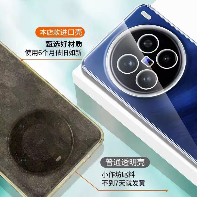 Transparente Ultra Thin Silikon Schutzhülle mit Kameraobjektivschutz für VIVO X300 und VIVO X300S - Bild 4