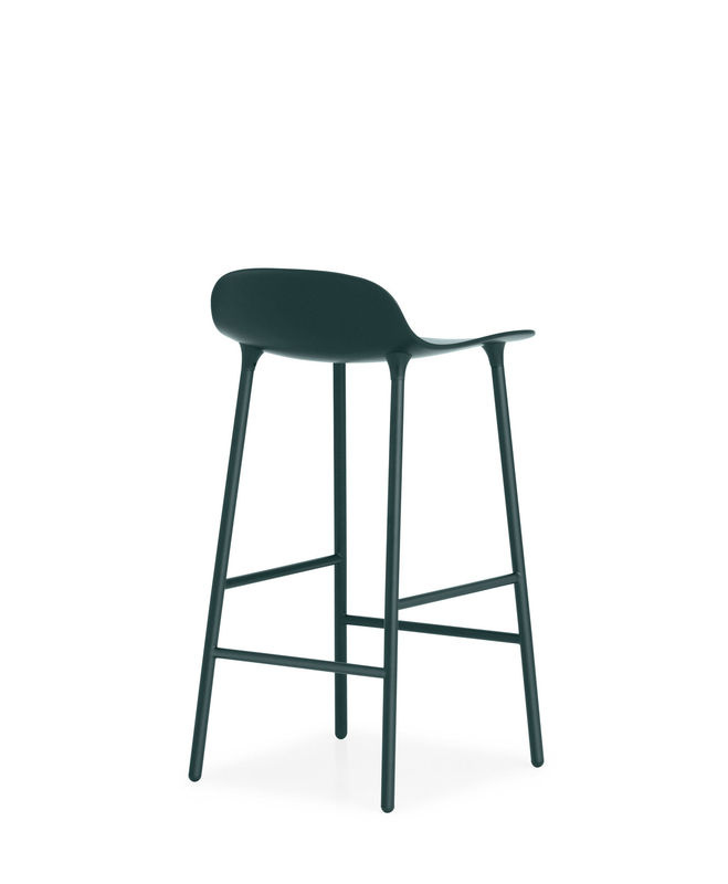 Normann Copenhagen Form Barstuhl mit Metallgestell in Grün im skandinavischen Design - Bild 2