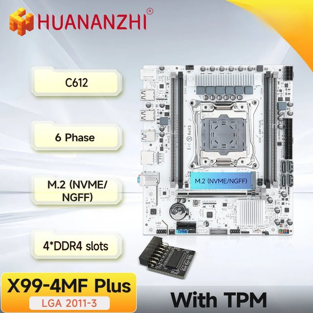 HUANANZHI X99 4MF Plus LGA 2011-3 Xeon Motherboard mit DDR4 und NVMe M.2 Unterstützung - Bild 1