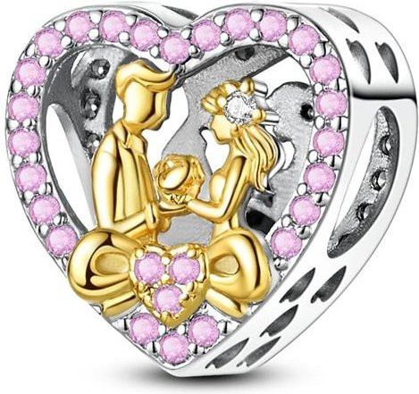 Charm-Anhänger Kupfer, Zirkonia, Kristall, Damen - Bild 1