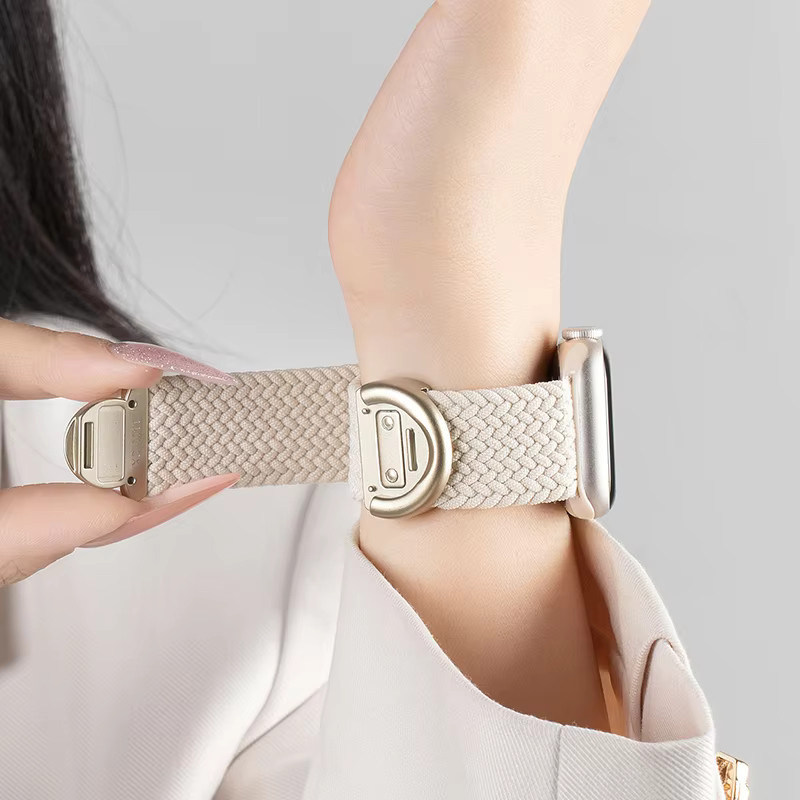 Geflochtenes Armband, Textil, Weiß, Unisex - Bild 2