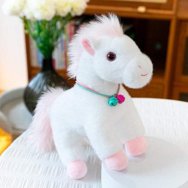 Joyful toys Stationspony Plüschtier Puppe, weiß, 23cm - Bild 1