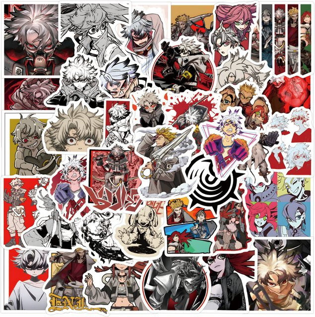 60 Stück Bandai GACHIAKUTA Graffiti-Aufkleber, wasserfeste dekorative Sticker in Multicolour für Laptop, Skateboard und Gepäck - Bild 1