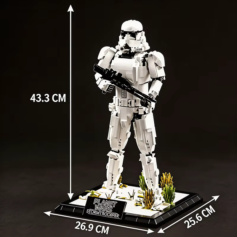 Hot Toys Star Wars Imperial Stormtrooper Soldat, Bausteine, 1970 Teile - Bild 6