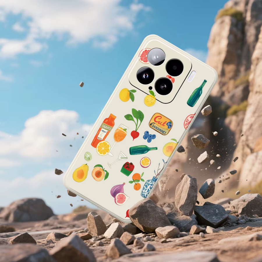 Obst Silikon Schutzhülle für Xiaomi Mi 15 Ultra Mi 14T 13T 12T 11T Pro in Multicolour - Bild 2