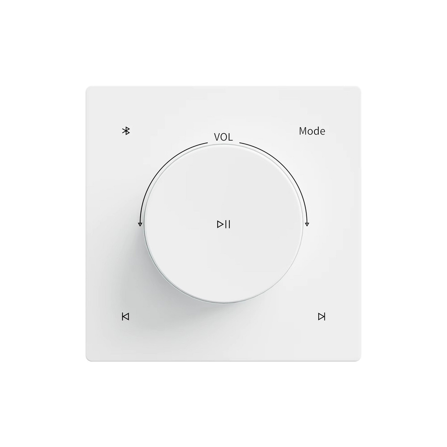 CYLARSMT Mini Audio Wandverstärker mit Bluetooth, TF und AUX für Hotel-Hintergrundmusik und Stereo-Sound in Grau oder Weiß - Bild 1