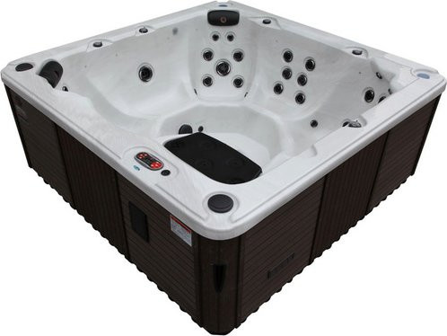 Canadian Spa Whirlpool Victoria AI in Braun für 6 Personen mit Soundsystem und LED, B/T/H: 219 x 219 x 82 cm - Bild 1