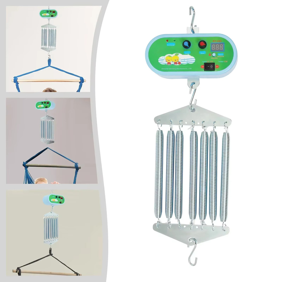 Elektrischer 7-Feder-Controller für Babyschaukeln und Wiegen in Grün mit einstellbaren Einstellungen für Kleinkinder von 0–12 Monaten - Bild 2
