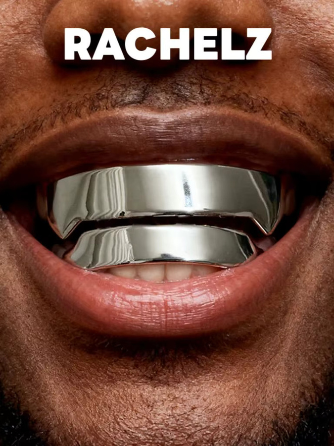 RACHELZ Grillz, quadratisch, Silber, Unisex - Bild 6