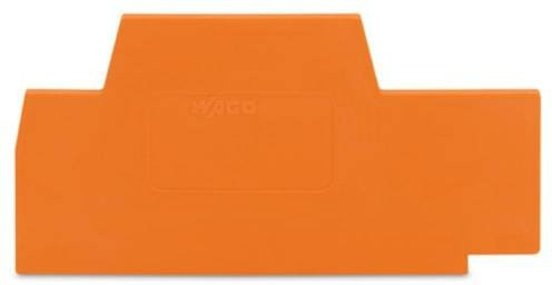 WAGO 281-343 Abschluss- und Trennplatte in Orange, 100 Stück - Bild 1