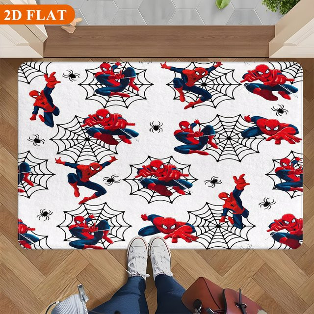 Rutschfeste Spiderman Badematte von BEAST KINGDOM aus Polyester, rechteckig, Mehrfarbig, B/T: 60 x 40 cm - Bild 1