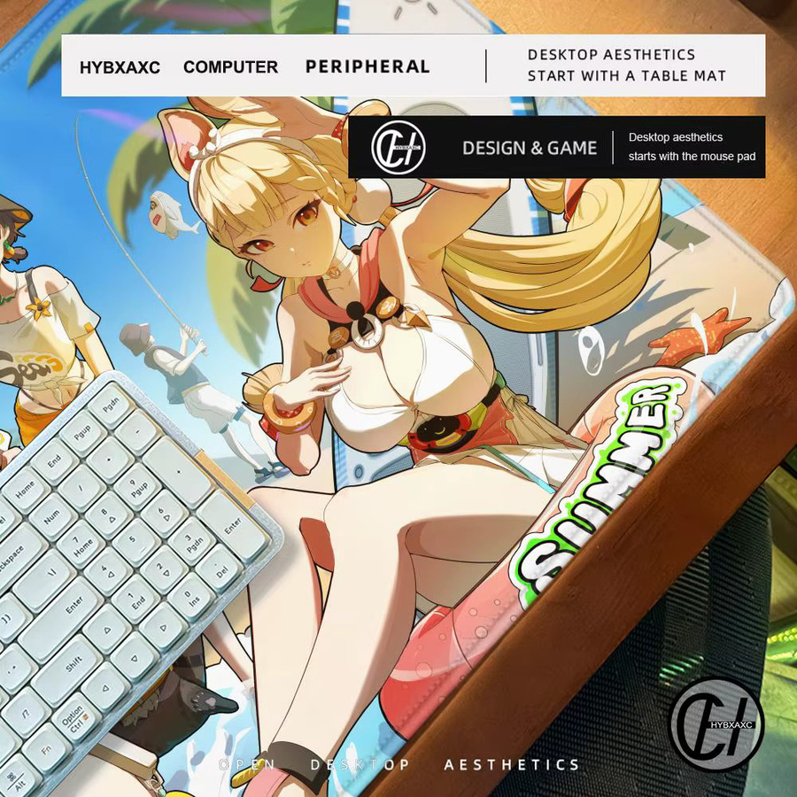 HYBXAXC Ukinami Yuzuha Mauspad Zenless Zone Zero Anime Schreibtischunterlage Multicolour - Bild 4