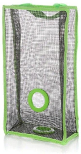 LChome Wandhängender Mesh Müllbeutel Organizer und Halter für Einkaufstüten in Grün, B/H/T: 30,0 x 14,5 x 10,0 cm - Bild 1