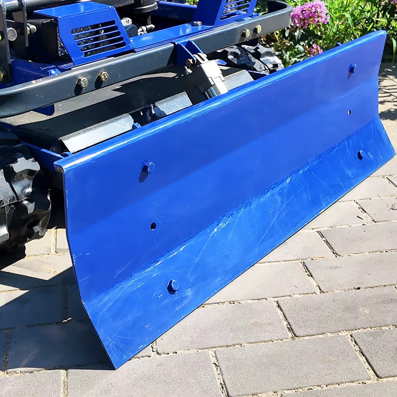 AIWEIYA Akku-Rasenmäher mit Schneeschaufel in Blau, kabelloser ferngesteuerter Rasenmäher für die Gartenpflege - Bild 5