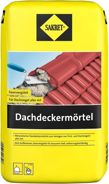 Sakret Dachdeckermörtel Grau 10 kg - Bild 1