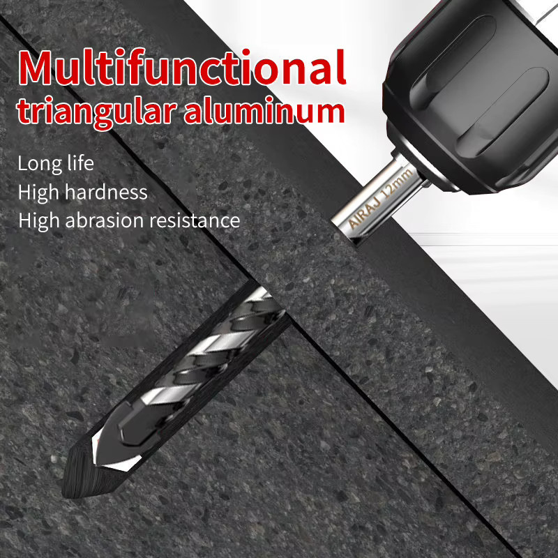 5-teiliges DTBD Multifunktionales Metall-Bohrset aus Legierung in Silber für Keramik und Beton - Bild 4