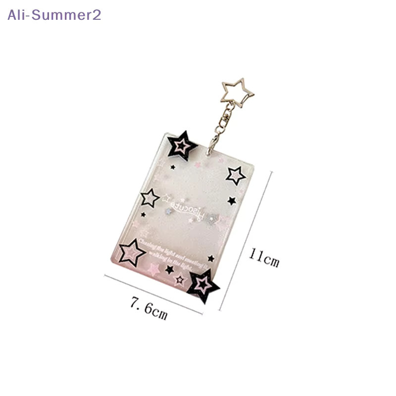 Summer2 Glitzer-Stern Fotokartenhalter mit Schlüsselanhänger aus Acryl in Transparent und Multicolour - Bild 2