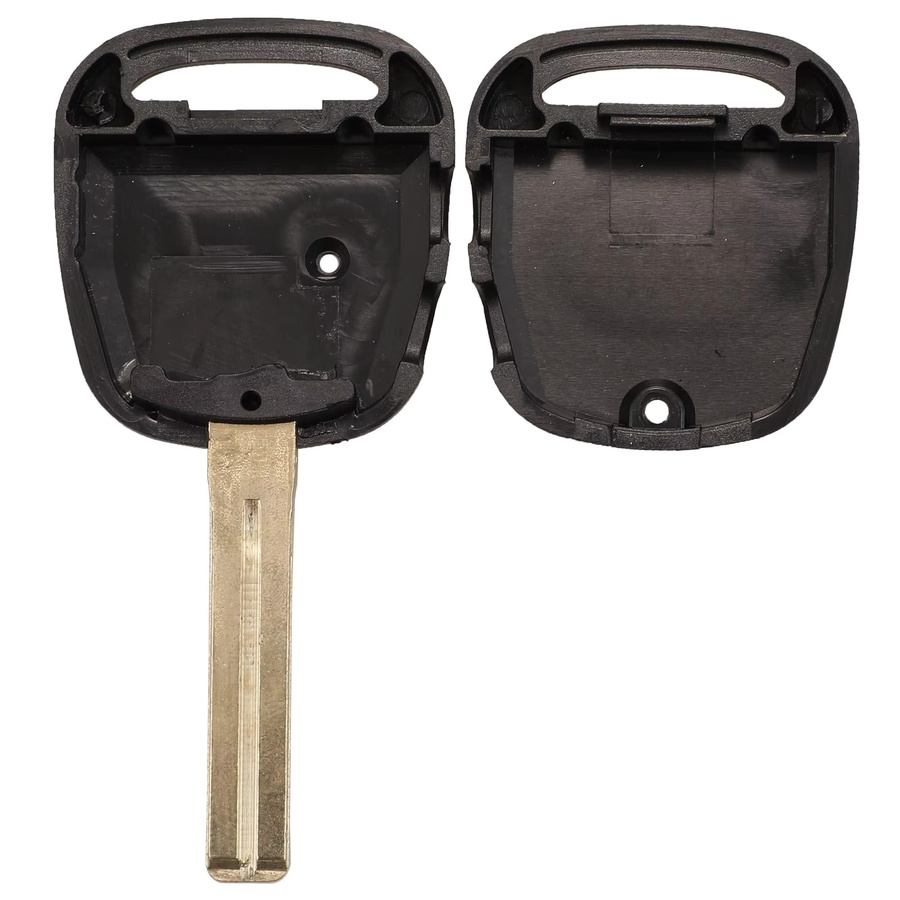 Jingyuqin 10er Set Remote Key Shell für Toyota Mark Carina Estima Harrier Previa Corolla Celica in Schwarz mit Toy43/Toy48 Klinge - Bild 4