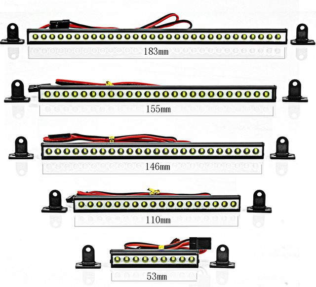 Rs rc Lichtleiste für rc Raupenwagen, Zubehör, Schwarz - Bild 1