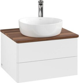 V&B Waschtischunterschrank Antao mit Beleuchtung, Weiß lackiert, B/T/H: 60 x 36 x 50 cm - Bild 1