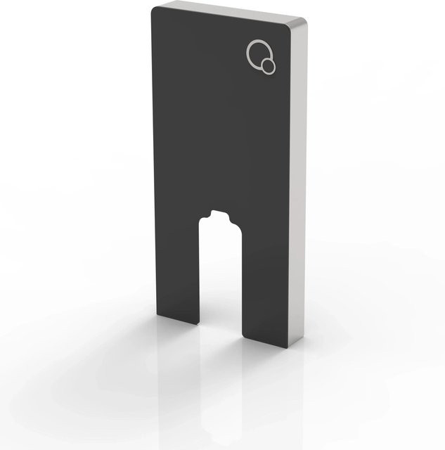 Glasdeals Sanitärmodul für Stand-WC aus Schwarzglas inklusive Betätigungsplatte in Schwarz - Bild 1