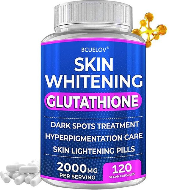 Bcuelov Glutathion Aufhellungs-Kapseln, 2000 mg, Vitamin C & Niacinamid, 120 Kapseln - Bild 1