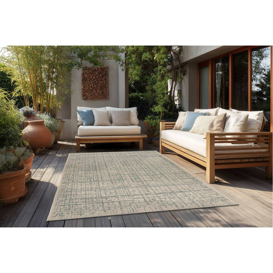Kayoom Teppich Tribal 325 in Blaugrün, B: 120 cm, L: 170 cm - Bild 2