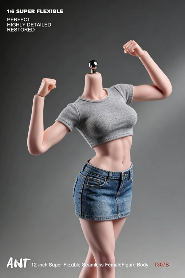 JIAOU DOLL Weiblicher Körper mit Großen Brüsten, Nahtloser Körper, 1/6 Maßstab, Actionfigur-Körper, Puppenmodell - Bild 3