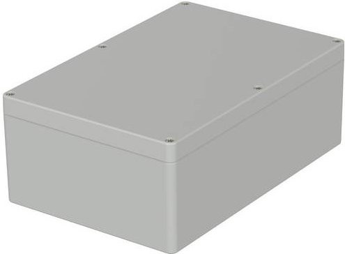 ROSE Systemtechnik Industrie-Gehäuse aus Polycarbonat in Lichtgrau (RAL 7035), B/T/H: 240 x 160 x 90 mm - Bild 1