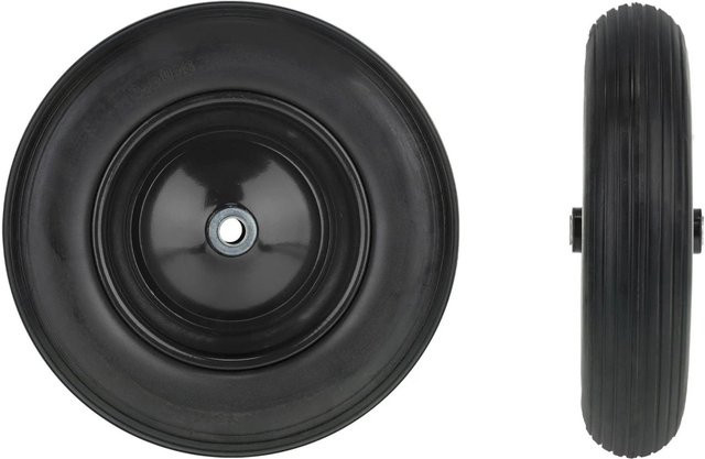 Relaxdays Pannensicheres Schubkarrenrad aus Vollgummi in Schwarz, Durchmesser: 37 cm, Breite: 8,5 cm - Bild 1