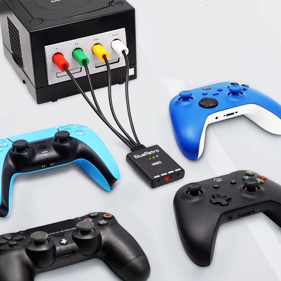 8bitdo BlueRetro Drahtloser Controller Adapter für Nintendo GameCube, kompatibel mit PS3, PS4, PS5, Nintendo Switch und Wii, Farbe: Schwarz - Bild 2