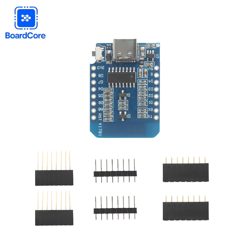 LOLIN WeMos D1 Mini V4.0 NodeMCU ESP8266 Entwicklungsboard mit 4MB Flash und CH340G in Blau - Bild 3
