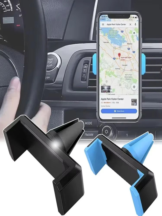 Universelle 360 Grad rotierbare Smartphone Halterung für die Lüftungsschlitze im Auto in Blau mit GPS Navigation Unterstützung für iPhone Samsung und Xiaomi - Bild 7