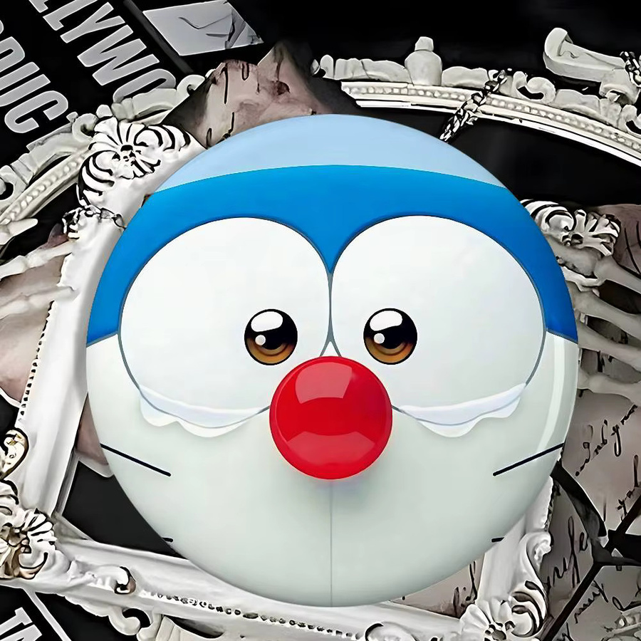Doraemon Anstecknadeln, runde Broschen, Weißblech, Bunt - Bild 4