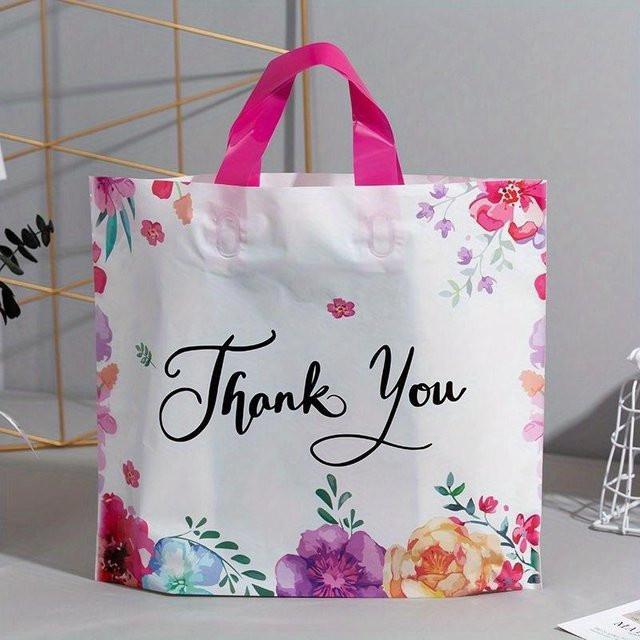 XYNN Dankeschön-Geschenktüte aus Kunststoff in Weiß - Bild 1