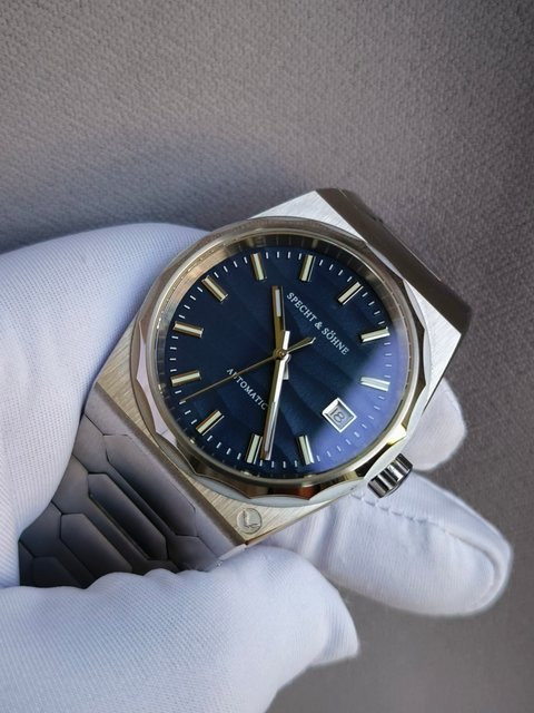 Specht&Söhne Armbanduhr, Automatik, Edelstahl, Sanddünen-Zifferblatt, Herren - Bild 1
