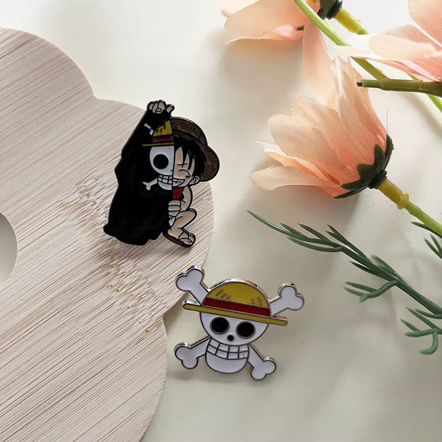 Bandai One Piece Luffy Anime Anstecknadeln, Emaille, Unisex - Bild 2