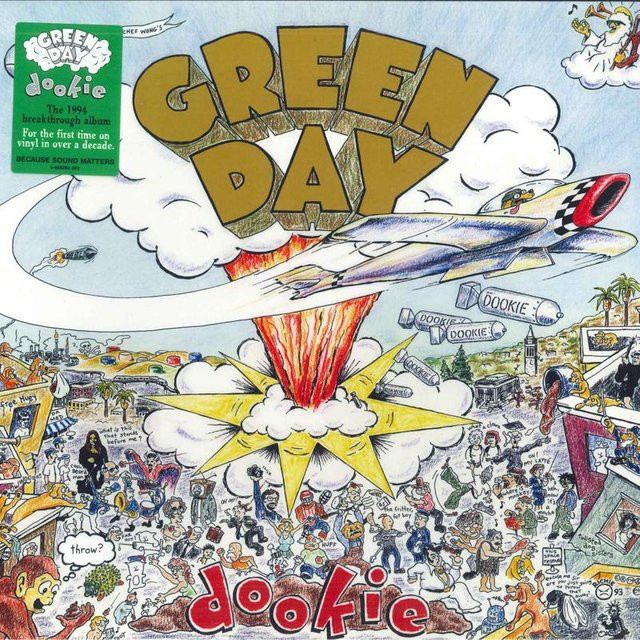 Green Day Dookie LP Schallplatte auf Reprise Records, Rock, braun/mehrfarbig, 2009 US Edition - Bild 1