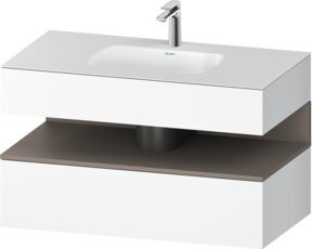 Duravit Qatego Einbauwaschtisch-Möbel-Set in Weiß, B/T/H: 100 x 55 x 60 cm - Bild 1