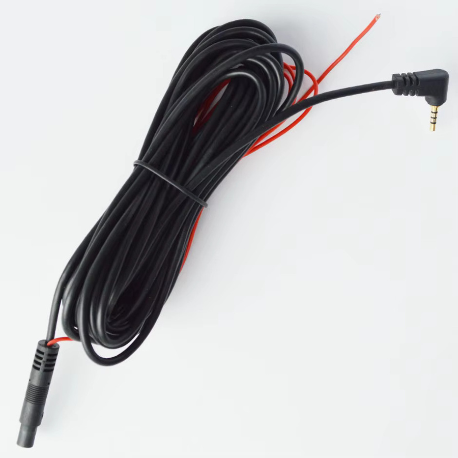 QXNY Verlängerungskabel 5Pin mit 2,5mm Stecker für Dashcam und Rückfahrkamera, 5,5 m, Schwarz - Bild 4
