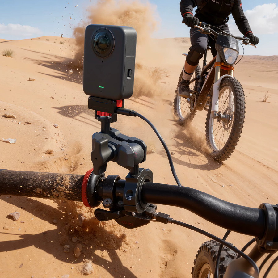 DJI Osmo Action Kamera Schnellverschluss-Magnethalterung mit USB-C Ladestation und 1/4 Zoll Stativanschluss in Schwarz - Bild 3