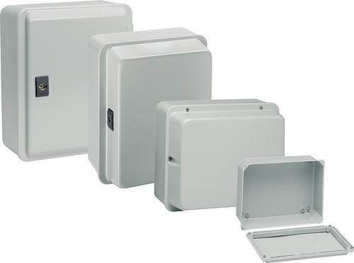 Schneider Electric NSYDBN88 Abzweigdose aus Metall in Grau, B: 8,5 cm, H: 8,5 cm, T: 4,9 cm - Bild 1