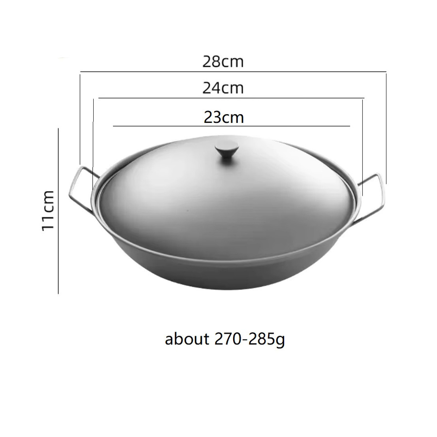 Xbees Camping Topf aus Aluminium in Silber für Outdoor und Picknick - Bild 6