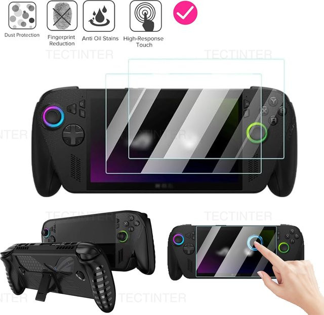 TECTINTER Displayschutzfolie aus gehärtetem Glas 9H HD für ROG Xbox Ally/X Videospielkonsole, transparent - Bild 1