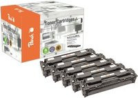 Peach Toner Spar Pack Plus 111855 für HP 125A, ersetzt CB540A, CB541A, CB542A, CB543A, wiederaufbereitet - Bild 1
