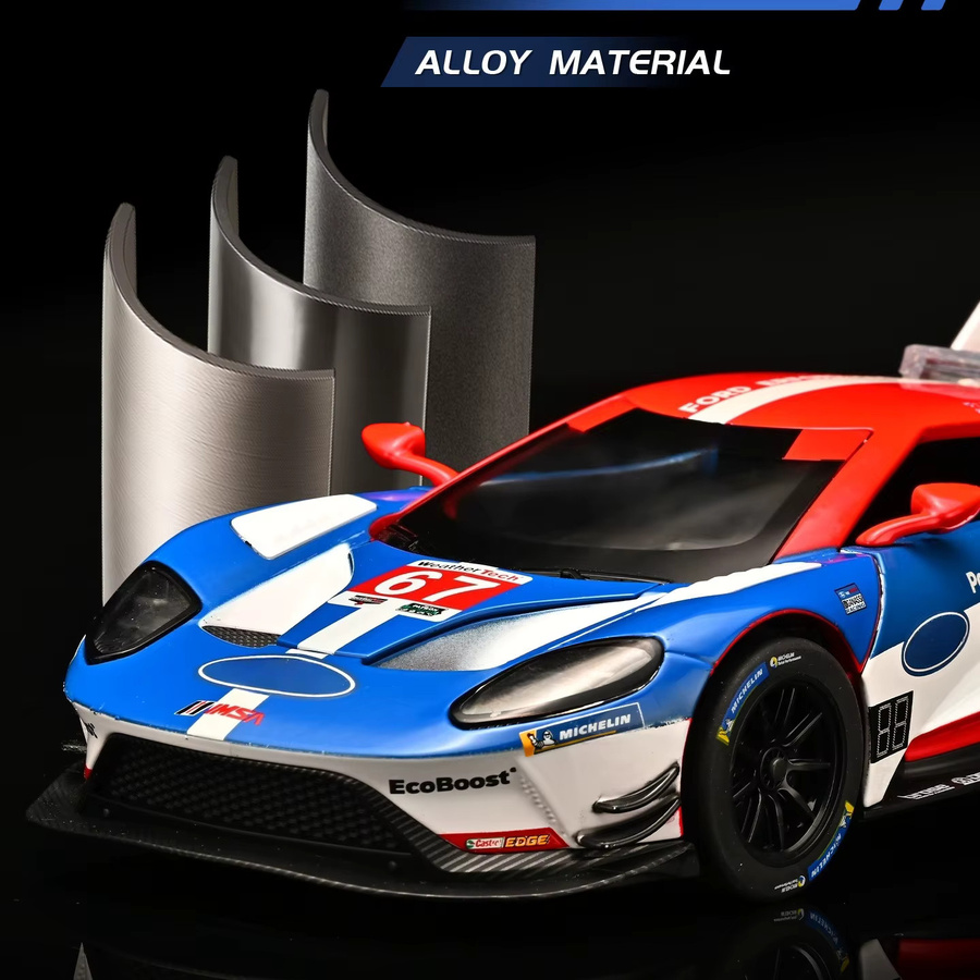 MINI AUTO GT-MK II LM GTE Langstrecken-Rennwagen, 1:24, mit Sound und Licht, Metall - Bild 3